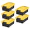 IRIS® 13.3qt. Black Store-It-All Utility Totes with Yellow Buckle Lids, 5ct.